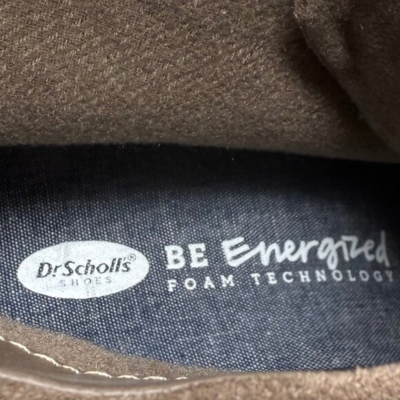 Dr. Scholls Womens Pierre Wedge Ankle Boots Booties Size 8M Tan Taupe Faux Suede - Picture 9 of 12